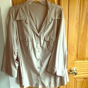 Women’s 3/4 Sleeve Rayon Polyester Blouses